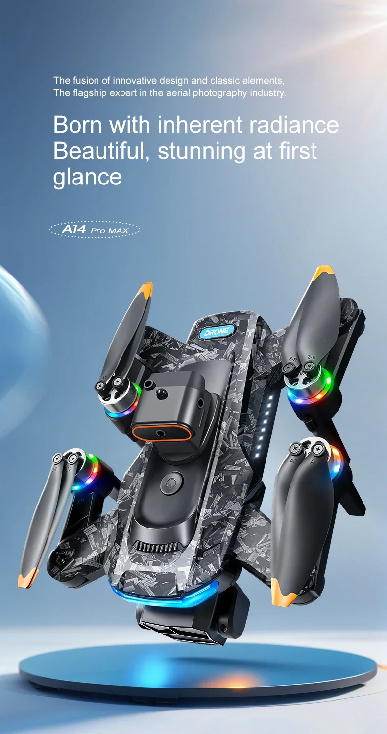 Xiaomi A14 Pro max GPS Brushless 8K Triple Camera HD Optical Flow Intelligent Ob