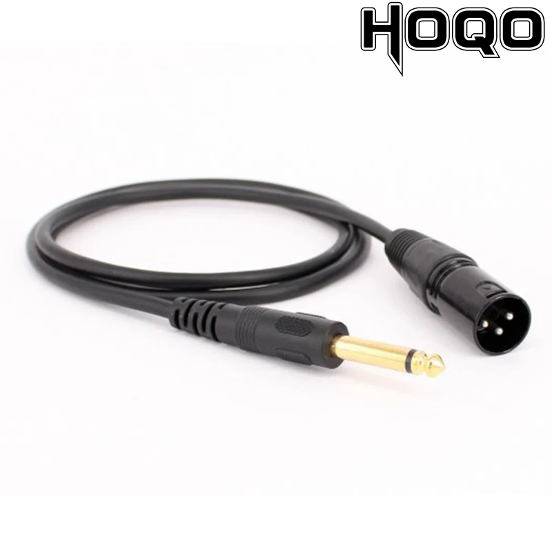 Hoqo XLR 3  ÷-6.35mm (1/4 ġ)    ÷ ̺, ǰ ũ ڵ, XLR 3  -1/4 ġ TS 