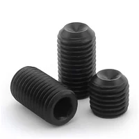 10 ชิ้น/ล็อต Headless Cup Point ชุดสกรู M2 M2.5 M3 M4 M5 M6 M8 M10 เหล็กคาร์บอน Hex ซ็อกเก็ตชุดสกรูความแข็งเกรด 12.9 4