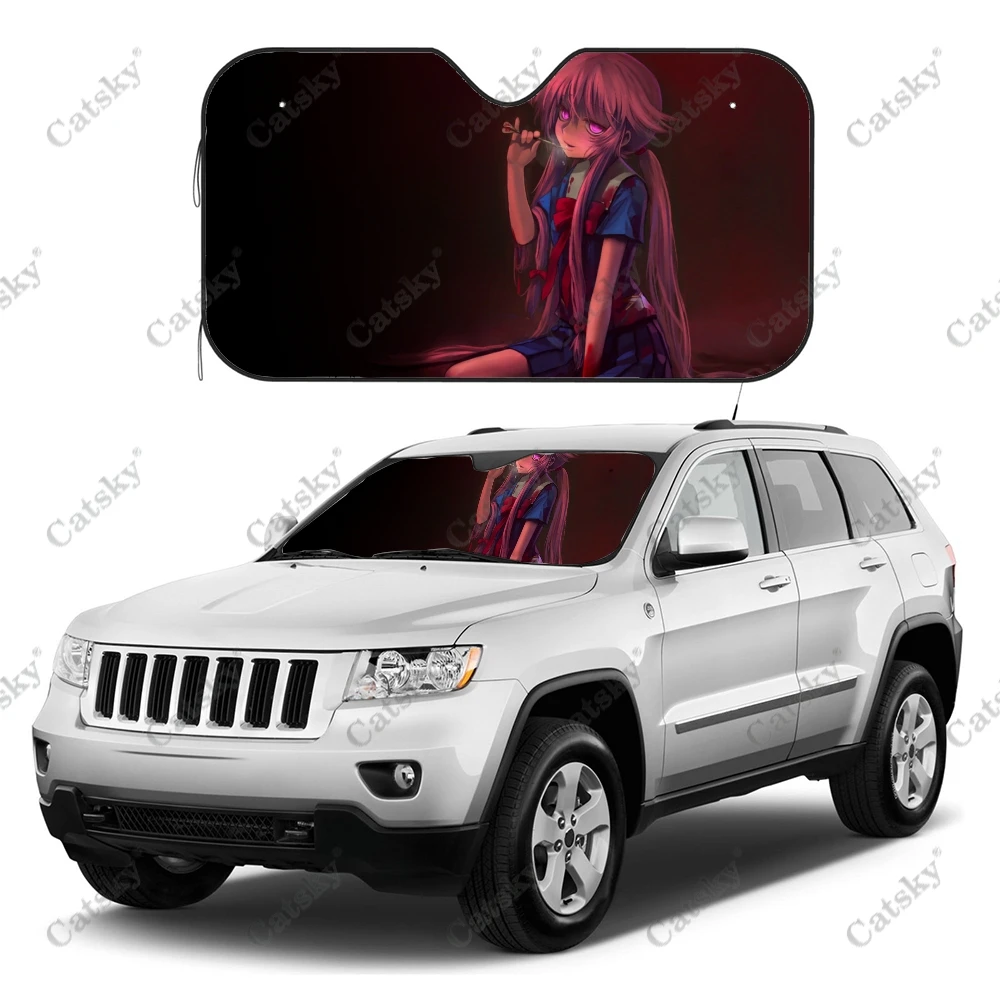 

Автомобильный солнцезащитный козырек в стиле аниме, с принтом