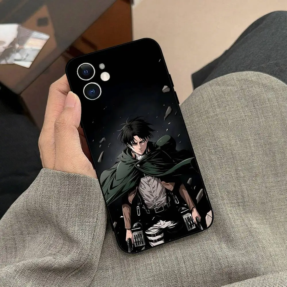 Levi Ackerman Attack On Titan Black Phone Case