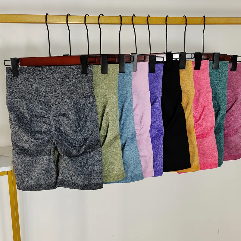 Seamless Sports Shorts Yoga Leggings Butt Lifting Fitness Booty Short Sport Workout Gym Tights Woman