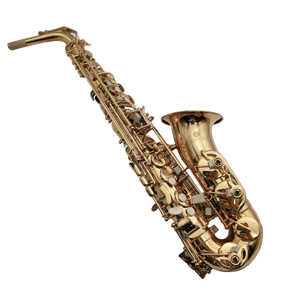 

Jupiter JAS-767GL Alto Eb Tune Saxophone New Arrival Brass Gold Lacquer Music Instrument E-Flat Sax with Case Accessories