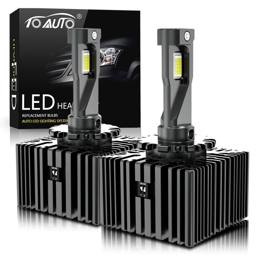 Paire D'ampoules LED Phare 130W D2S 6500K - 50000 LM - Blanc Froid - 12V-24V