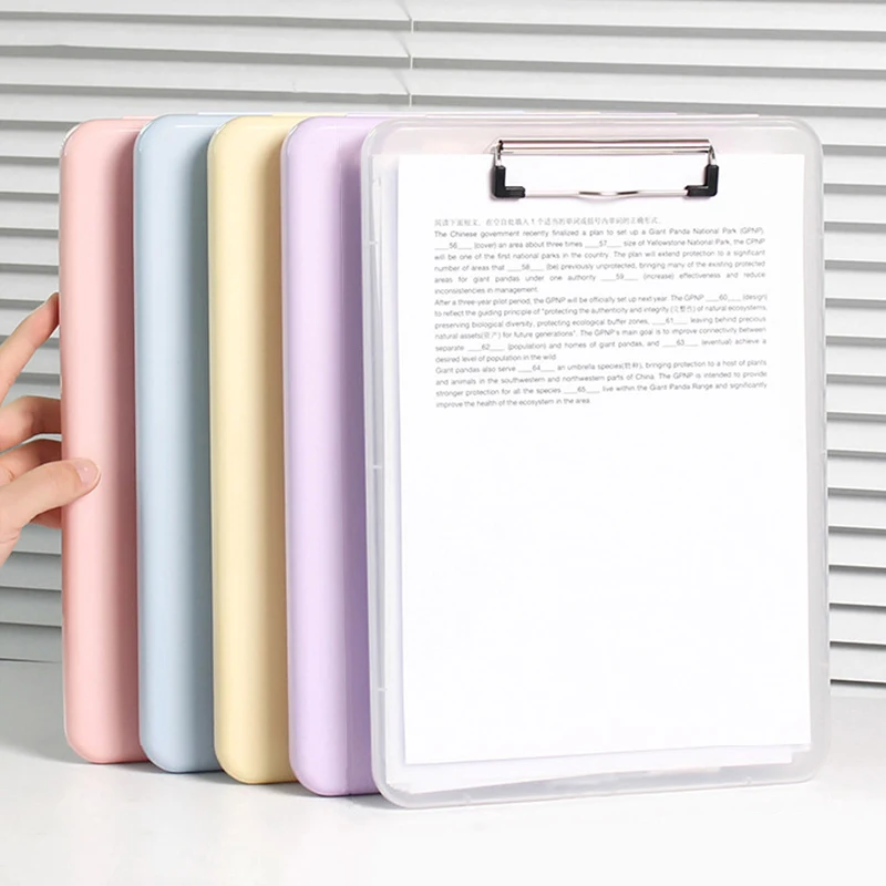 A4 MultiFunctional File Folder Desktop Test Paper Organizer Subject Classification Office Document Storage Box Writing Board