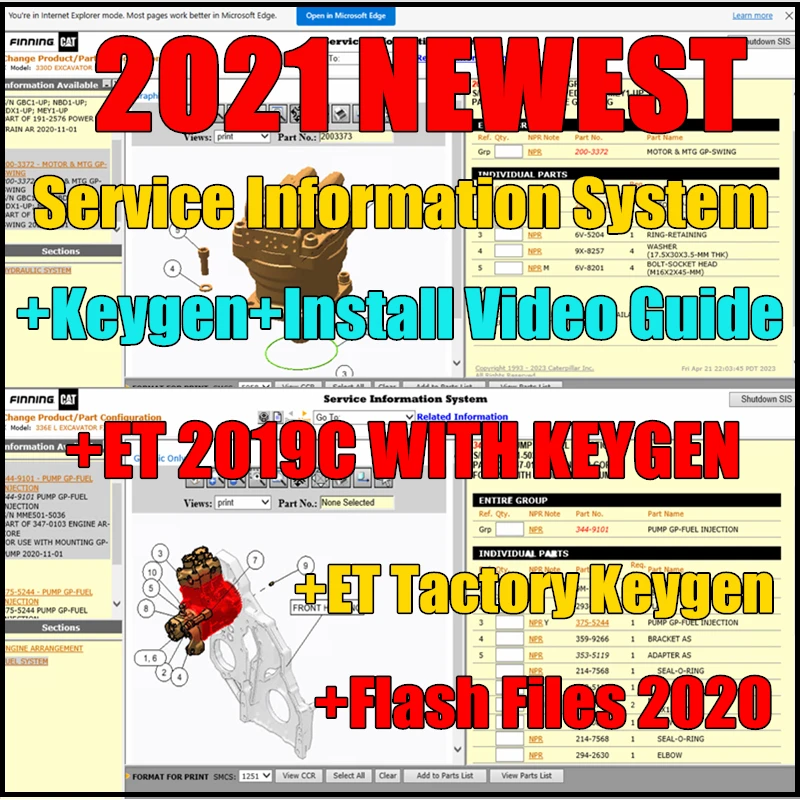 

2021.1 CAT SIS Caterpillar For red Caterpillar CAT SIS Service Information System +Flash Fies 2020+ET 2019C+ET Factory Keygen