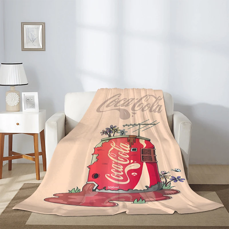 

Furry Cocos Colas Throw Blanket Summer Comforter Sofa Blankets for Bed Fluffy Soft Blankets & Throws Double Decorative Anime