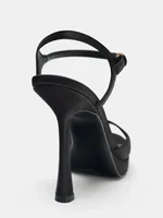 Sexy Platform High Heels Women Silk Peep Toe Ankle Strap Sandals for Women Balck Mature Fashion Designer Party Dress Shoes - Image 4
