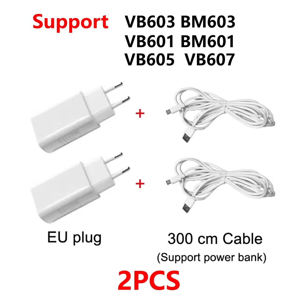 2PCS 원래 EU 전원 어댑터 충전기 DC 5V 1A 미니 USB 커넥터 베이비 모니터 카메라 VB601 VB603 BM603 VB605 보모 카메라