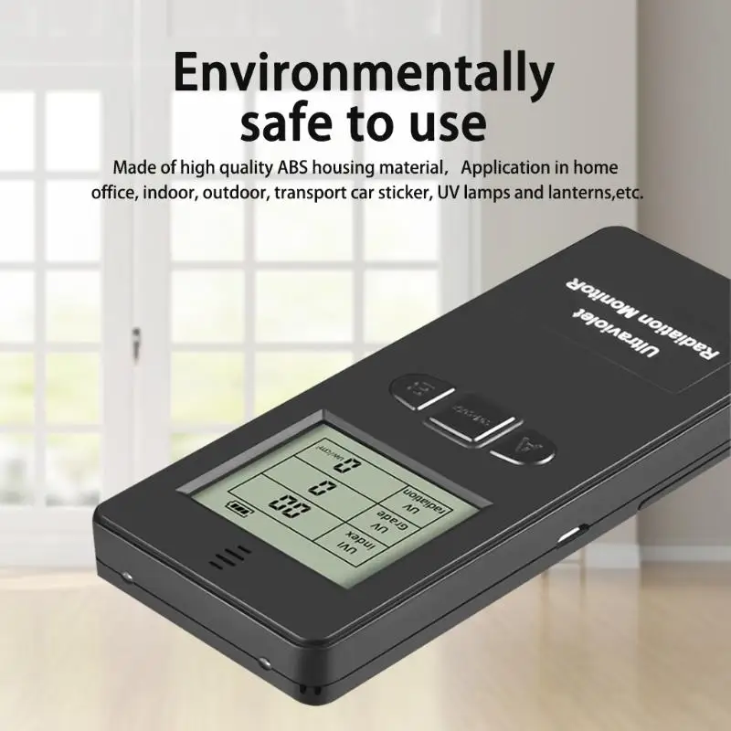 34YF Measuring Solar Light Radiations Portable UV Intensity Meter UV for Sun Light Strength Tester Handheld Digit