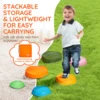 SucceBuy 5/6 PCS Balance Stepping Stones Kids Sports Toys Training Sensorial Social Games for Children Indoor or Outdoor Play