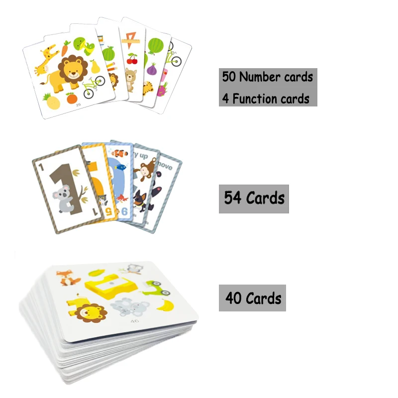 Children Number Sense Training Montessori Toys Animal Shape Matching Card Board Games Set Arithmetic Learning Educational Toys 2