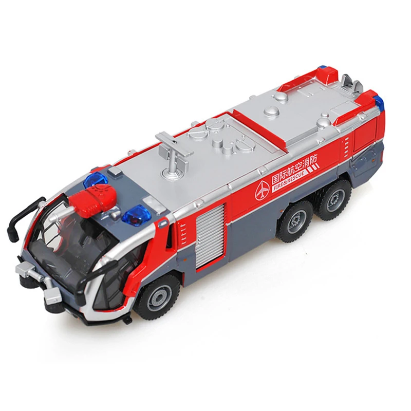 Brinquedos de água fogo motor caminhão liga diecast 1:50 modelo superior  canhão água rotatable 360 graus girar incêndio resgate crianças brinquedos  - AliExpress