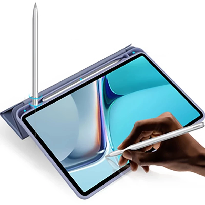 Capa de Silicone Tri-fold com Suporte para Lápis Capa para Huawei Matepad 10.4 Lte 10.4 Modelo Bah3-w09 Modelo 2023 2023 - Imagem 2