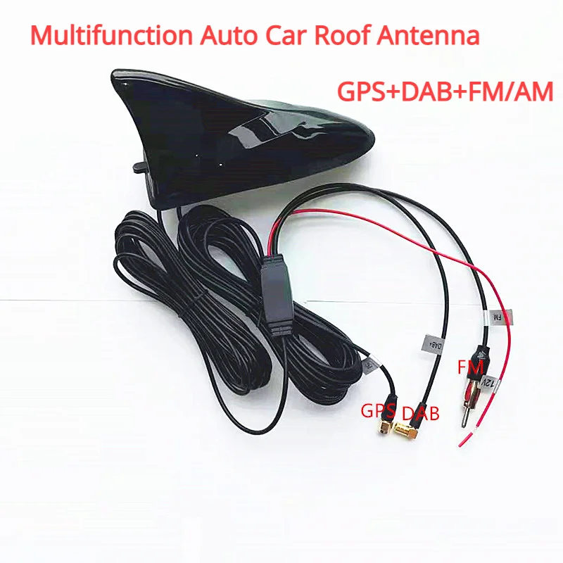 Multifunction Auto Car Roof Antenna GPS+DAB+FM/AM Radio Signal Aerial Universal Accessory Car