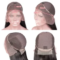 Perruques Lace Front 13x4 en cheveux humains, bouclées crépues, ondulations profondes, avec dentelle frontale HD, couleur bordeaux 99j (couleur vin rouge), pré-épilées, pour femmes 6
