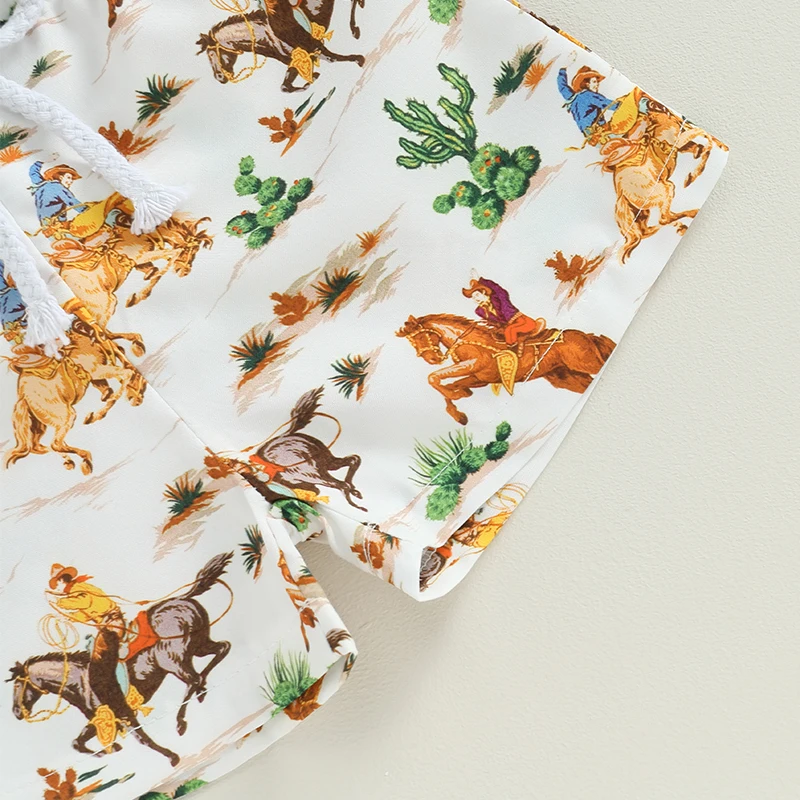Toddler Baby Boys Beach Swimwear Shorts Swimming Trunks Fashion Print Elastic Waist Short Pants Kids Baby Swimsuit Bottoms