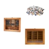 Creative Anti-Anxiety Bookshelf With 200Books Miniature Library Wooden Bookshelf Fidget Toys Shake Away Your Anxiety Creative A 4