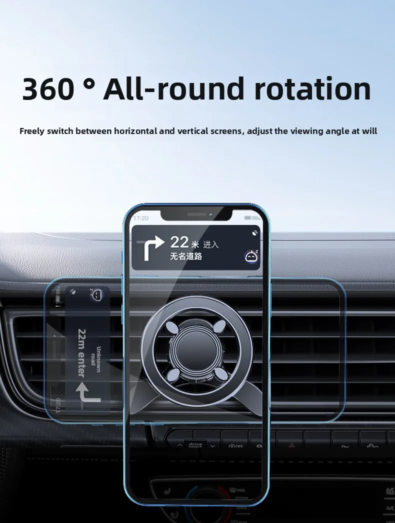 360 rotating magnetic mobile holder for car UAE
