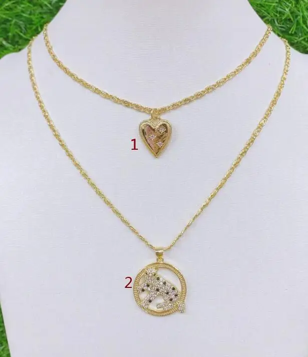 

1pcs cows heart mom boy for Women Crystal Gold Micro Pave Chokers necklace Cubic Zirconia Jewelry Gift dfsg4