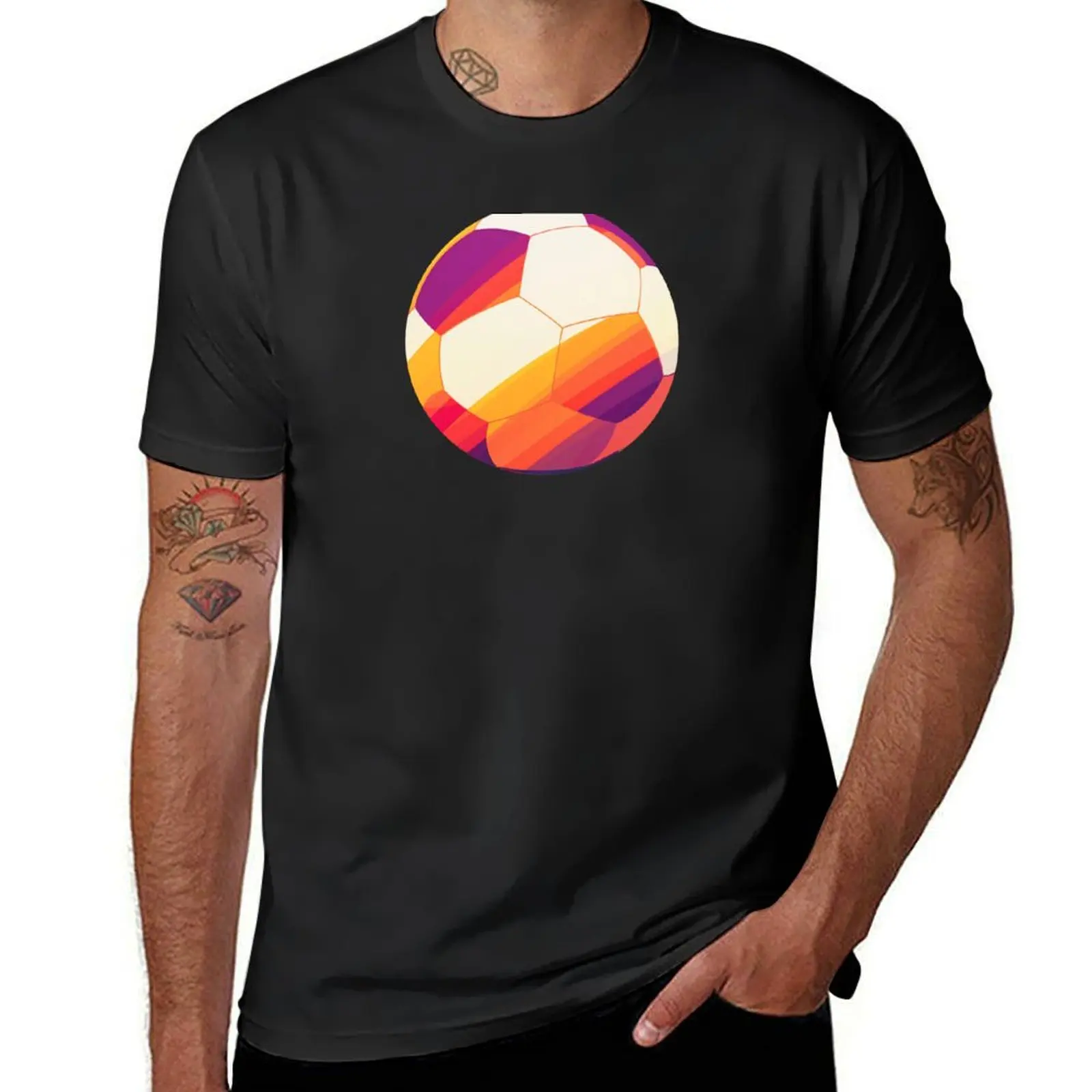 

Soccer Ball T-shirt oversizeds Aesthetic clothing summer tops mens graphic t-shirts hip hop