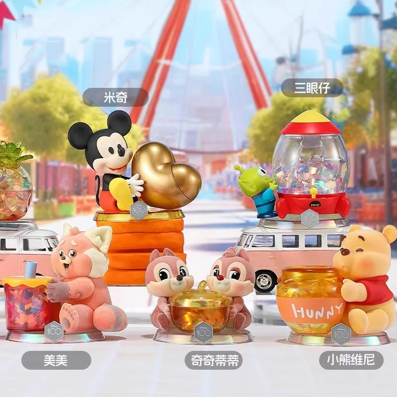 Genuine Hot Toys Disney 100Th Anniversary Happy Exply Theme Storage Can Blind Box Gk Decoration Toy Story Blind Box Youth Toys