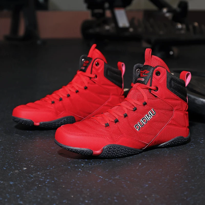 Unisex Professional Wrestling Boots Boxing Shoes Men's Women's Wearable Fighting Shoes Couple Wearable Comfortable Sneakers