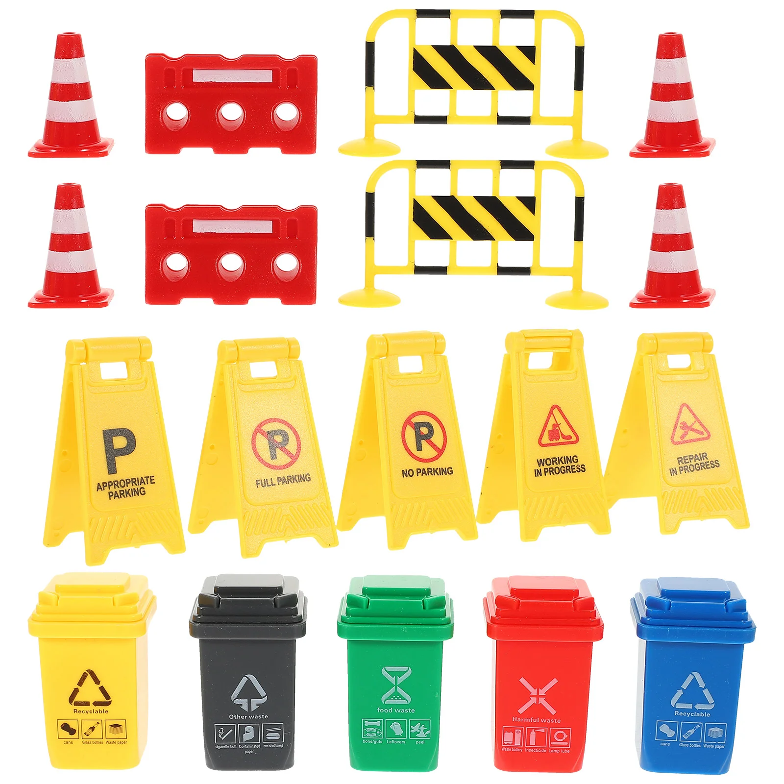 

Transportation Toy Model Traffic Cognitive Toys Barricades Sign Road Cone Skating Training Plastic Children Plaything Prop