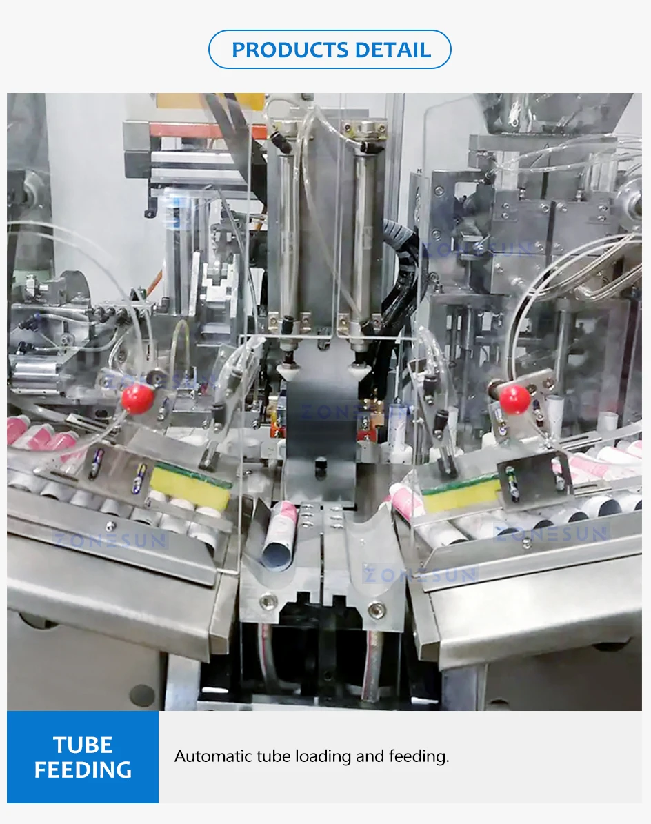 ZONESUN ZS-FS160 Automatic Paste Tube Filling Sealing Machine