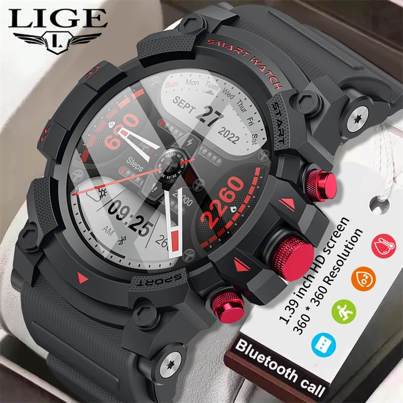 

2024 GPS Smart Watch Men Watch Fitness 24hour Heart Rate Monitor HD Bluetooth Call IP67 Waterproof Smartwatch Outdoor Sport+Box