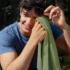 2 PCS Compact Microfiber Towel 38x38cm & 40x80cm High Absorbency Quick Dry Lightweight  Face Hand Fitness Suitable Travel 4