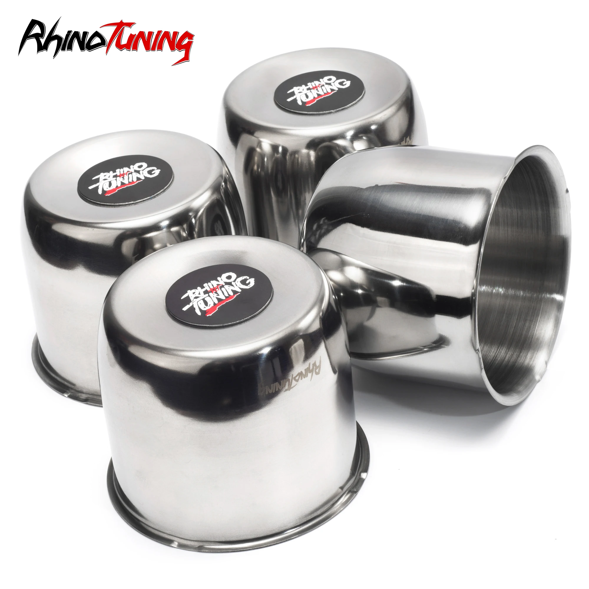 4.25in 108mm Push Through Center Cap Stainless Steel For Trailer/truck