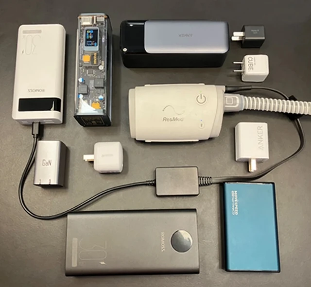 ResMed humix Plus 旅行バック、AC電源 CPAP持って旅に出よう！！（モバイルバッテリーでAirMiniを
