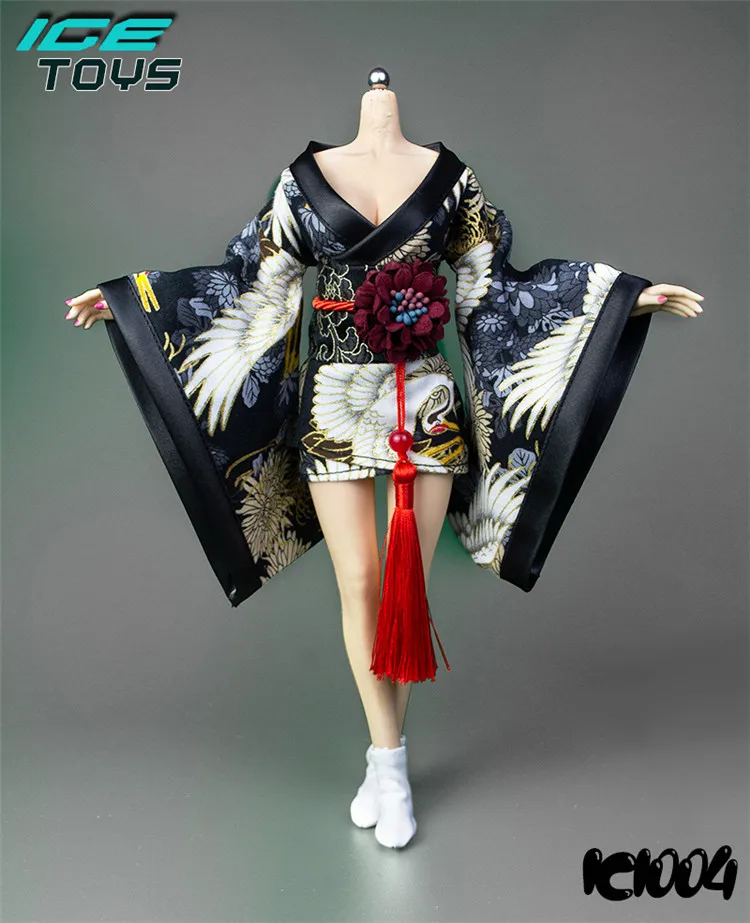 

ICE TOYS IC1004 1/6 Soldier Bag Gel Solid Women's Kimono Bathrobe Long Short and Style