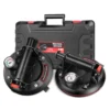 Set of 2 8" Suction Lifters Glass Suction Cups with Pressure Gauge, Tile Lifter Vacuum Suction Lifter Max. load Capacity 400kg