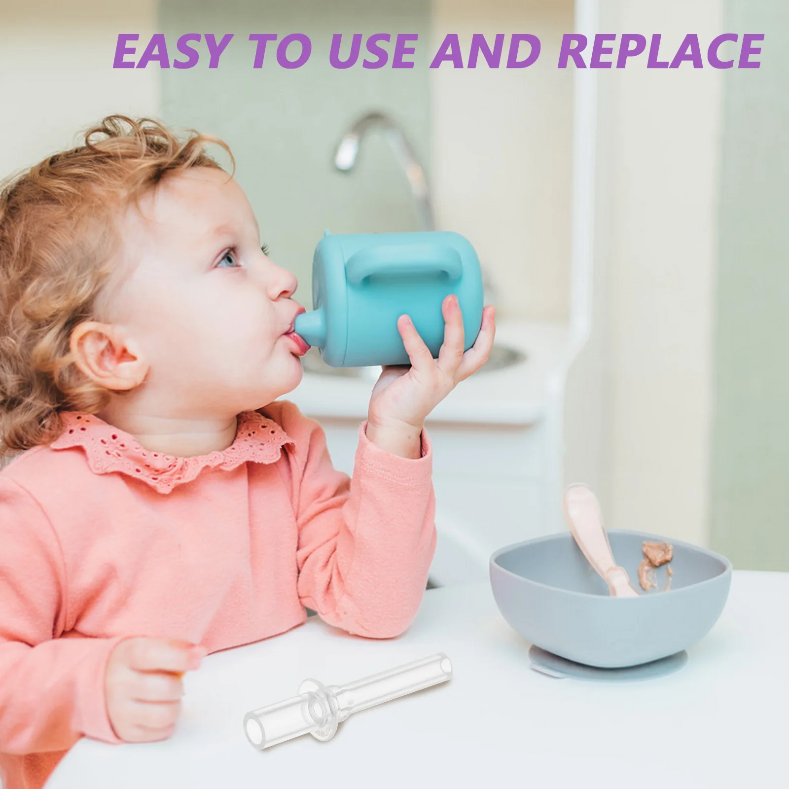 10 Pcs Spout Cup Replacement Head Bottle Straw Tips For Kids Silicone Straws Cover Water Bottles Drinking Shot spout cup replacement head