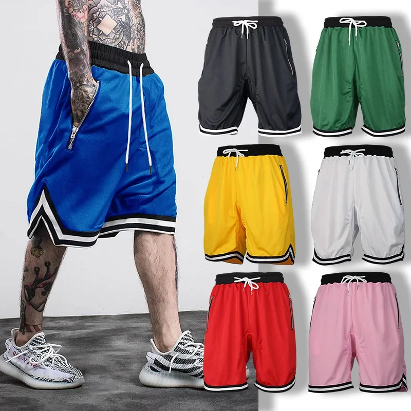 8 Colors Men's Gym Sports Jogger Shorts Breathable Sweat Wicking Quick Dry for Outdoor Running Basketball Training Beach Fitness