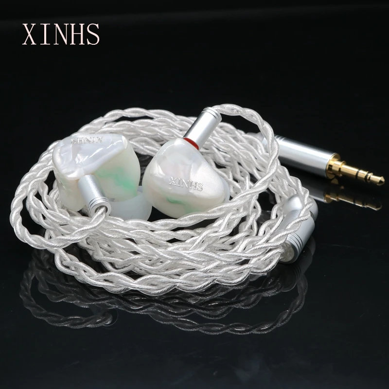 XINHS HS6  ̾ , 1DD + 3BA, Hetian suet jade IEM 0.78mm 2 