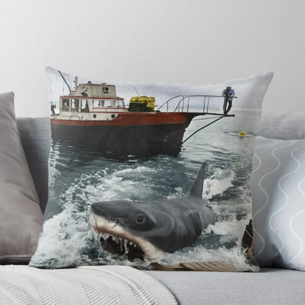 

Jaws Photography Throw Pillow Sofas Covers Cushions