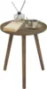 Small End Table for Living Room, Modern Wood Accent Table Coffee Side Table with Wood Legs for Small Space, Easy Assembly 3