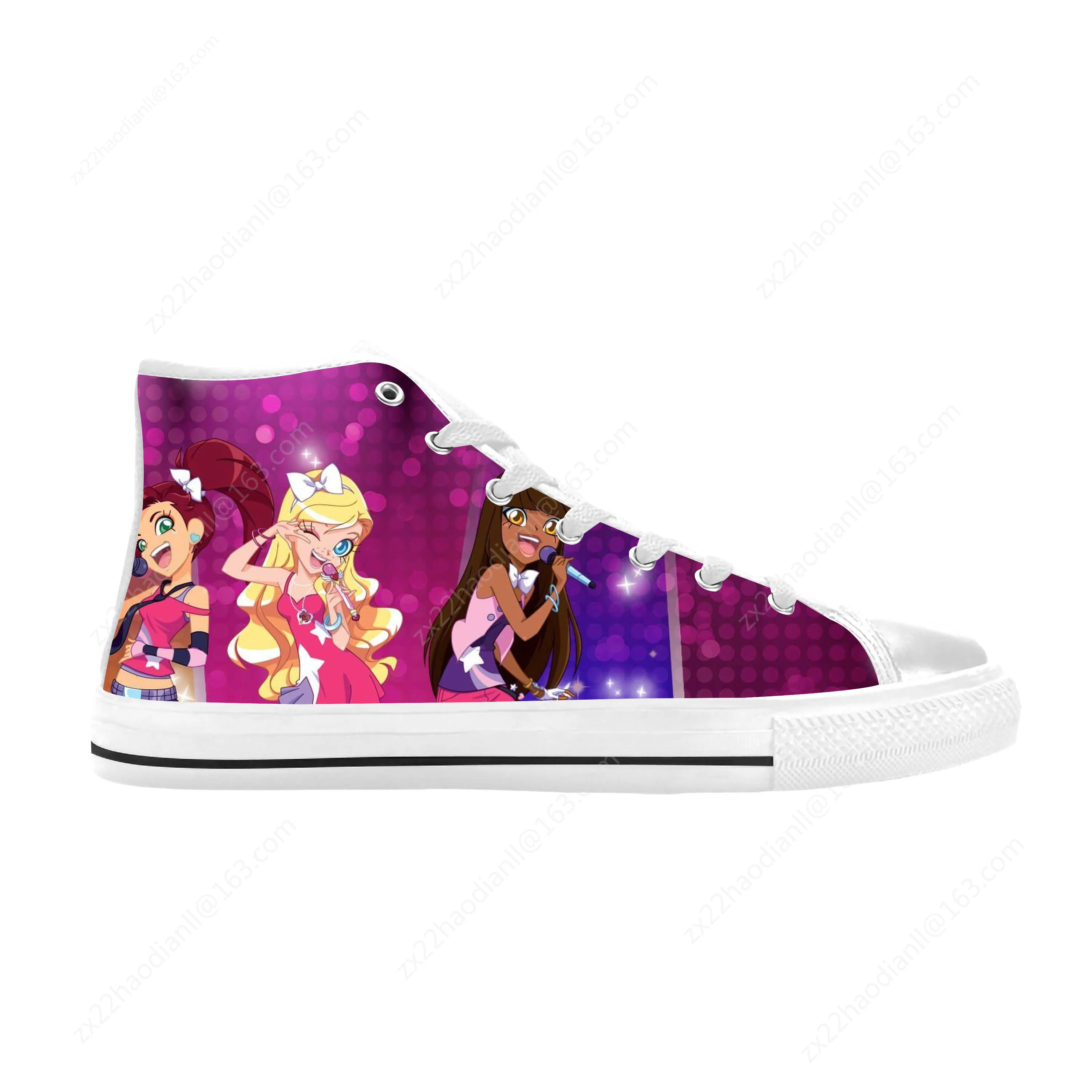 Lolirocks Anime Cartoon Manga Comic Funny Fashion Casual Cloth Shoes High Top Comfortable Breathable 3D Print Men Women Sneakers