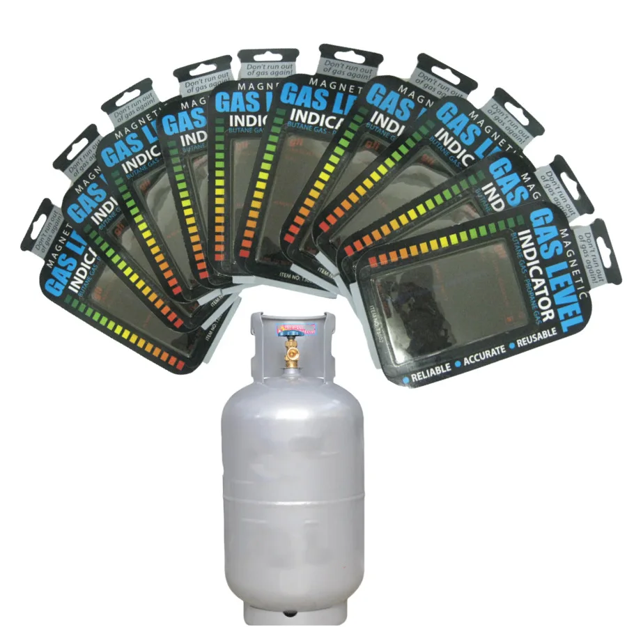 Magnetic Gas Level Indicator, Practical Propane Butane LPG Fuel Gas Bottle  Gauge Tank Level Indicator - 5 PACK 