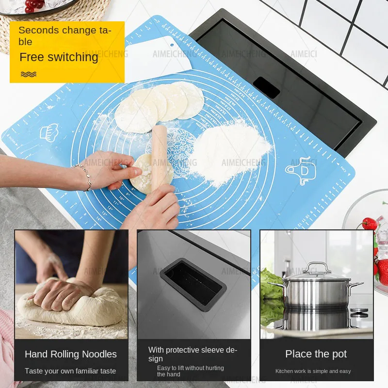304 Stainless Steel Bar Sink Black Small Kitchen Sink Hidden Cup Washer Single Slot With Lid Balcony Garden