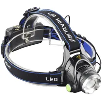 

Front Led For Rechargeable Head T6 Strong Light Charging Headlamp Blue Belt Miner's Lamp Waterproof Flashlight On The Forehead