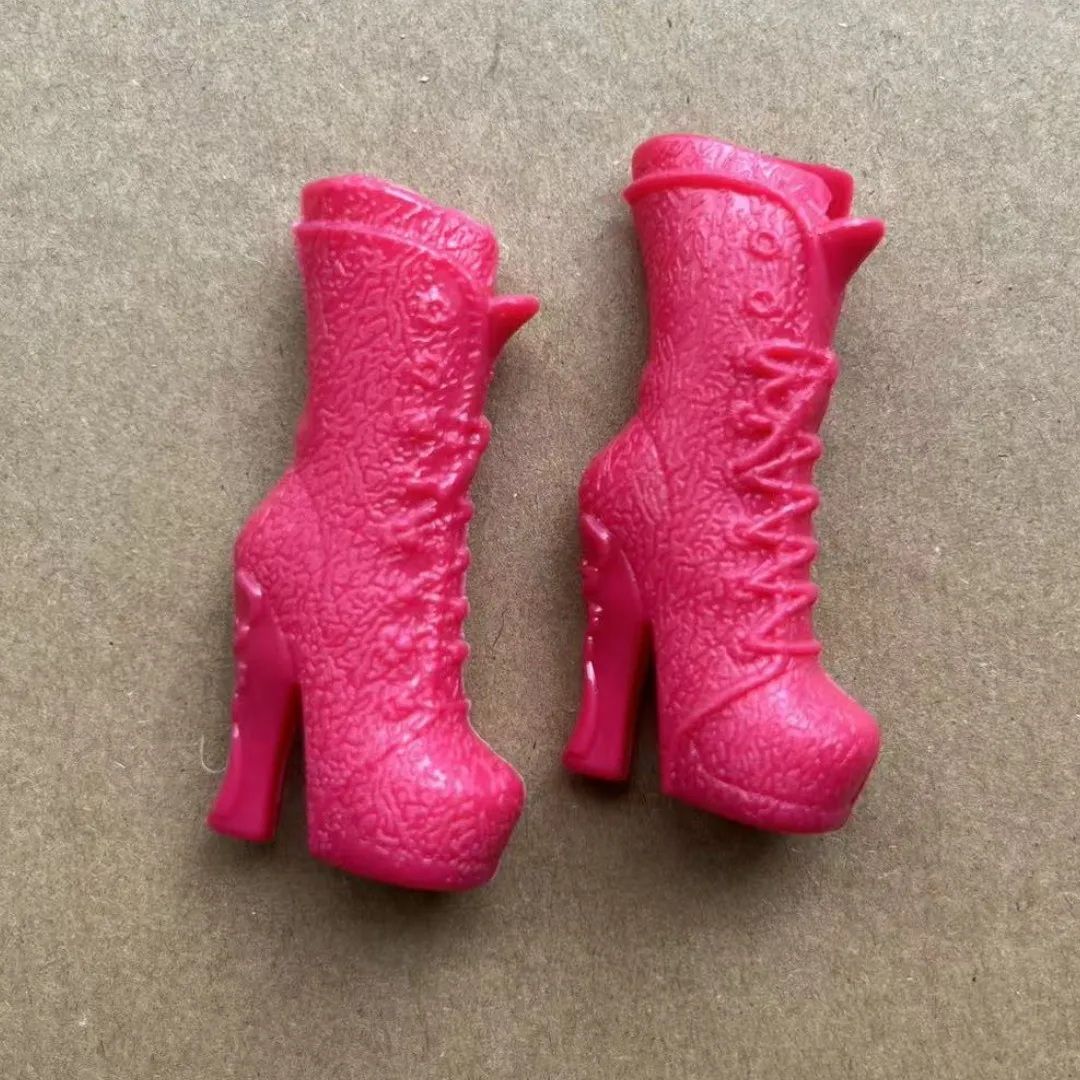Weibliche Puppenstiefel im Maßstab 1:6 – DIY-Puppendekorationszubehör in den Farben Weiß, Schwarz, Gold, Braun, Beige, zum Sammeln von Puppenteilen – Detail 9