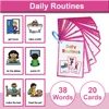 Kids Montessori English Words Learning Cards Educational Toys Scheduling Cognitive Games Gifts for Children Learning Toys 1