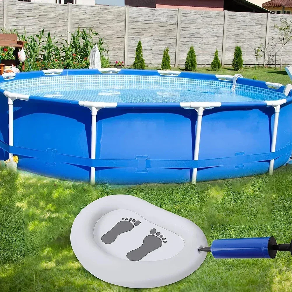 Inflatable Pool Foot Bath Basin PVC Portable Pool Foot Wash Basin Soaking Bath For Spas Above Ground Swimming Pools