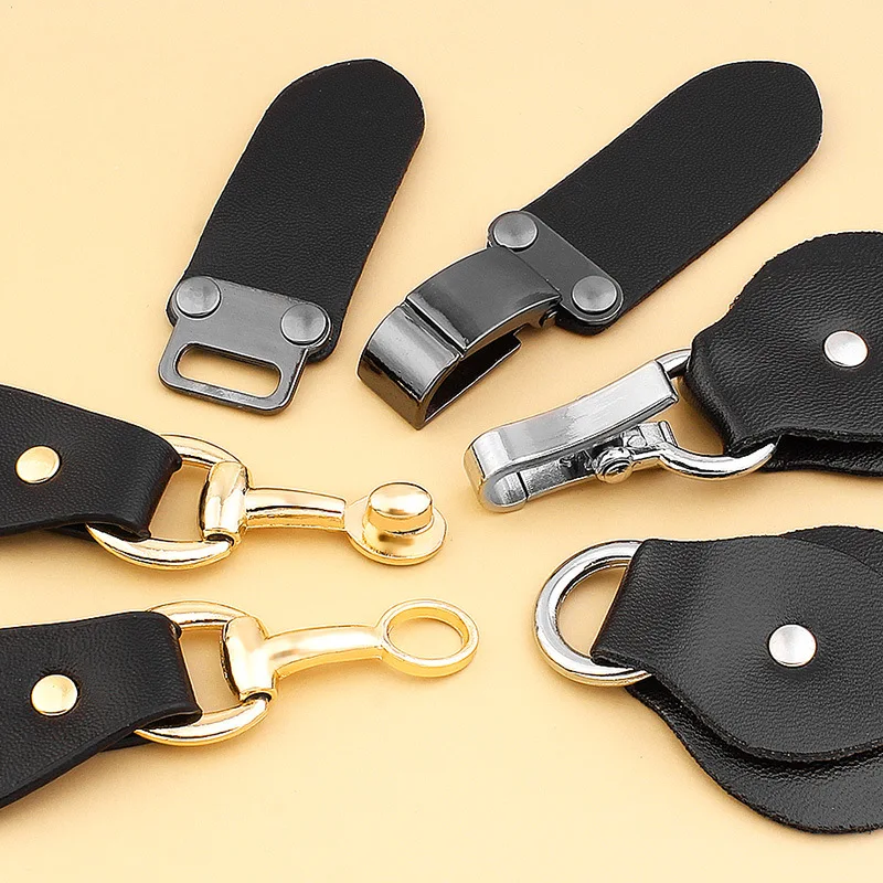 4Pairs Metal Leather Pair Button for Sewing Supplies Jacket Coat Sweater Cardigan Belt Buckle Handwork Clothing Decoration 5