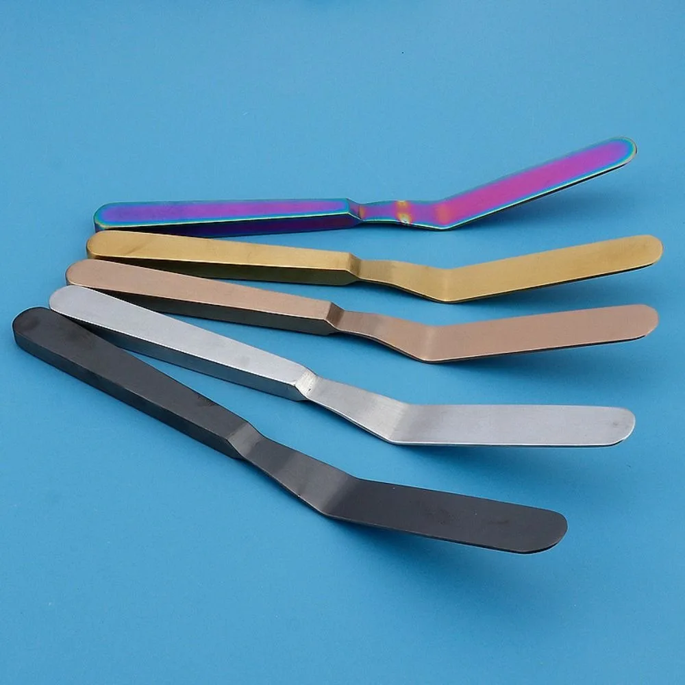 Household Stainless Steel Butter Scraper 8 Inch Rust-proof Cake Icing Spatula Comfortable Grip Jam Spreader Bread