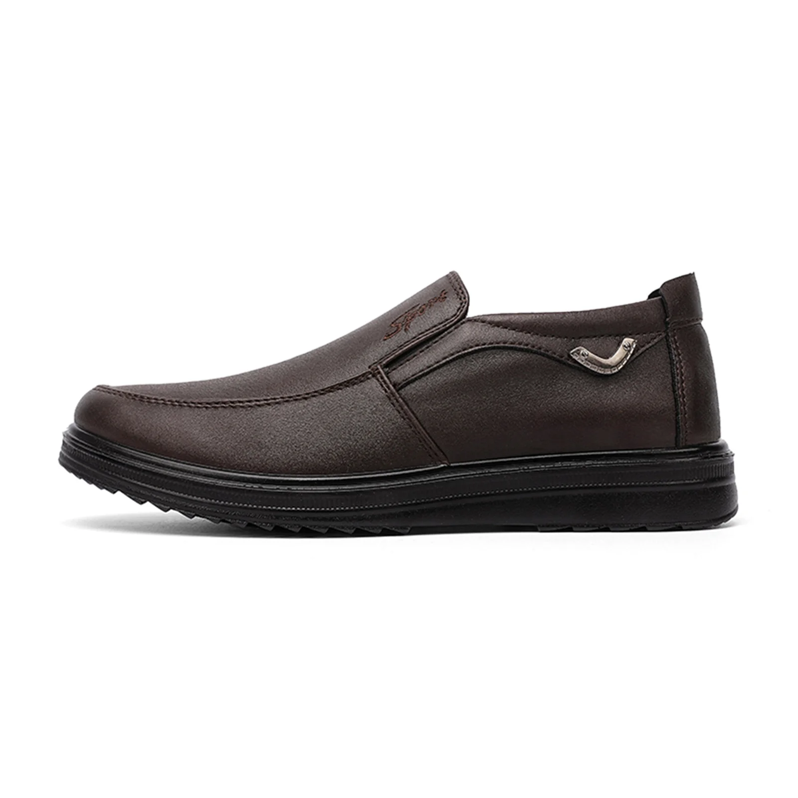 Men's Casual Slip-On Canvas Loafers, Orthopedic Walking Shoes with Arch Support for Pain Relief 6